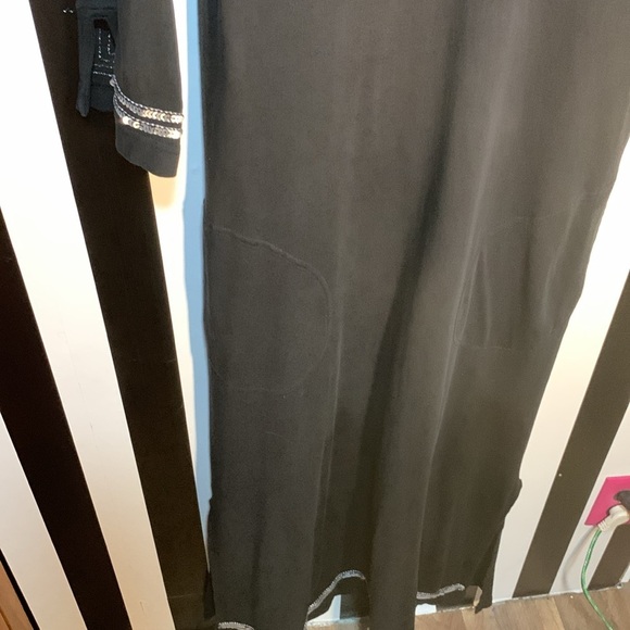 Patio Casuals by Cabernet Maxi Dress w/Turquoise & Silver Beading Sequin Detail - Picture 10 of 15